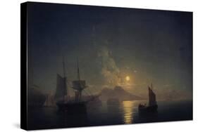 Naples by Night, 1850-Ivan Konstantinovich Aivazovsky-Stretched Canvas