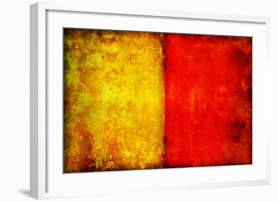 Naples Flag-michal812-Framed Art Print