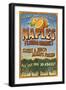 Naples, Florida - Orange Grove Vintage Sign-Lantern Press-Framed Art Print