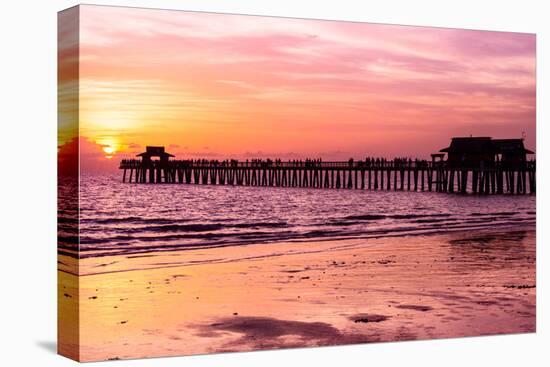 Naples Florida Pier at Sunset-Philippe Hugonnard-Stretched Canvas