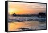 Naples Florida Pier at Sunset-Philippe Hugonnard-Framed Stretched Canvas