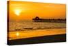 Naples Florida Pier at Sunset-Philippe Hugonnard-Stretched Canvas