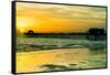 Naples Florida Pier at Sunset-Philippe Hugonnard-Framed Stretched Canvas