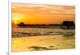 Naples Florida Pier at Sunset-Philippe Hugonnard-Framed Photographic Print