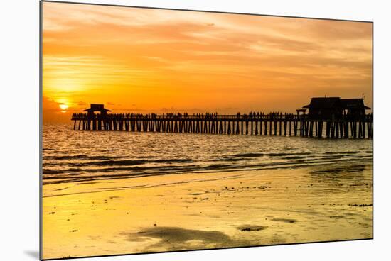 Naples Florida Pier at Sunset-Philippe Hugonnard-Mounted Photographic Print