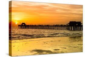 Naples Florida Pier at Sunset-Philippe Hugonnard-Stretched Canvas