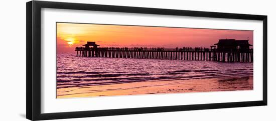 Naples Florida Pier at Sunset-Philippe Hugonnard-Framed Photographic Print