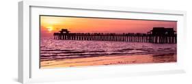 Naples Florida Pier at Sunset-Philippe Hugonnard-Framed Photographic Print