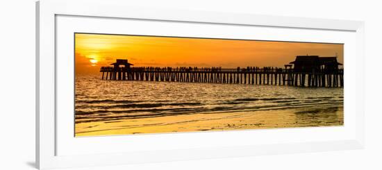 Naples Florida Pier at Sunset-Philippe Hugonnard-Framed Photographic Print