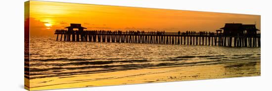 Naples Florida Pier at Sunset-Philippe Hugonnard-Stretched Canvas