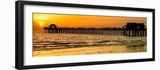 Naples Florida Pier at Sunset-Philippe Hugonnard-Framed Photographic Print