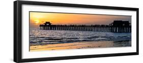 Naples Florida Pier at Sunset-Philippe Hugonnard-Framed Photographic Print