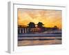 Naples, Florida, USA. People Gathered on the Pier at Sunset-Fraser Hall-Framed Photographic Print