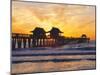 Naples, Florida, USA. People Gathered on the Pier at Sunset-Fraser Hall-Mounted Photographic Print
