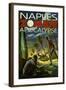 Naples, Florida - Zombie Apocalypse-Lantern Press-Framed Art Print