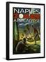 Naples, Florida - Zombie Apocalypse-Lantern Press-Framed Art Print