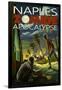 Naples, Florida - Zombie Apocalypse-Lantern Press-Framed Art Print