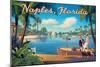 Naples Florida-Kerne Erickson-Mounted Premium Giclee Print