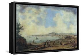 Naples from Magdalene Bridge, 1791-Giovanni Battista Pittoni the Younger-Framed Stretched Canvas