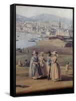 Naples from Magdalene Bridge, 1791-Giovanni Battista Piazzetta-Framed Stretched Canvas