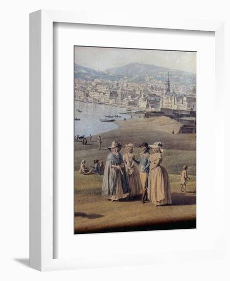 Naples from Magdalene Bridge, 1791-Giovanni Battista Piazzetta-Framed Giclee Print