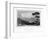 Naples from the Hill of Posillipo, Italy, 19th Century-J Poppel-Framed Premium Giclee Print