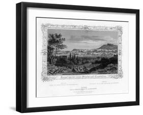 Naples from the New Street of Capodichino, Italy, 19th Century-J Poppel-Framed Premium Giclee Print