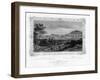 Naples from the New Street of Capodichino, Italy, 19th Century-J Poppel-Framed Giclee Print