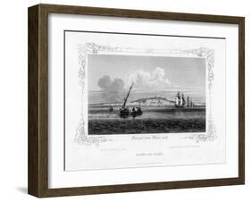 Naples from the Sea, 19th Century-J Poppel-Framed Premium Giclee Print