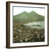 Naples (Italy), Panorama Taken from the Via Tasso-Leon, Levy et Fils-Framed Photographic Print