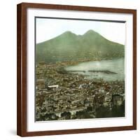 Naples (Italy), Panorama Taken from the Via Tasso-Leon, Levy et Fils-Framed Photographic Print