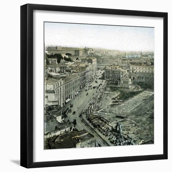 Naples (Italy), Santa Lucia Port-Leon, Levy et Fils-Framed Photographic Print