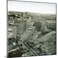 Naples (Italy), Santa Lucia Port-Leon, Levy et Fils-Mounted Photographic Print