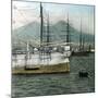 Naples (Italy), the Port and Vesuvius-Leon, Levy et Fils-Mounted Photographic Print