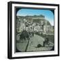 Naples (Italy), the Port of Santa Lucia, Circa 1890-Leon, Levy et Fils-Framed Photographic Print