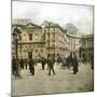 Naples (Italy), the Square and Saint Ferdinand's Church-Leon, Levy et Fils-Mounted Photographic Print