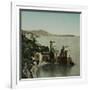 Naples (Italy), the Villa Rocca Mathilda in the Bay, Circa 1860-Leon, Levy et Fils-Framed Photographic Print