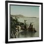 Naples (Italy), the Villa Rocca Mathilda in the Bay, Circa 1860-Leon, Levy et Fils-Framed Photographic Print