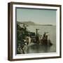 Naples (Italy), the Villa Rocca Mathilda in the Bay, Circa 1860-Leon, Levy et Fils-Framed Photographic Print