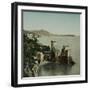 Naples (Italy), the Villa Rocca Mathilda in the Bay, Circa 1860-Leon, Levy et Fils-Framed Photographic Print