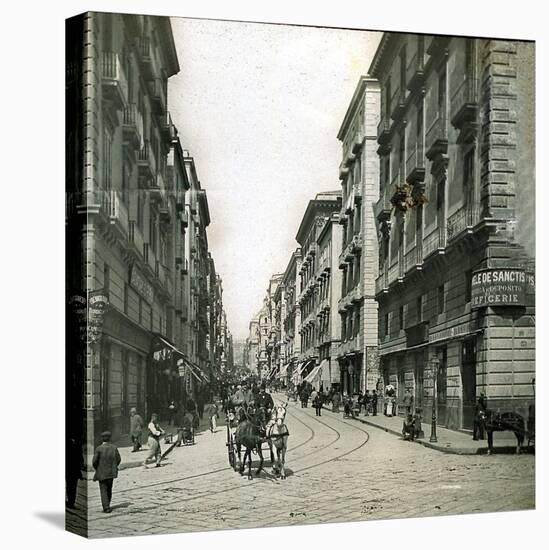 Naples (Italy), Via Del Duomo-Leon, Levy et Fils-Stretched Canvas
