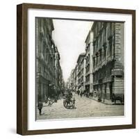 Naples (Italy), Via Del Duomo-Leon, Levy et Fils-Framed Photographic Print