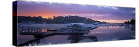 Naples Marina, Sebago Lake, Maine, USA-Walter Bibikow-Stretched Canvas