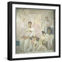 Naples, Naples Museum, from Herculaneum, Insula Orientalis, II, Palaestra, The Actor king-Samuel Magal-Framed Photographic Print