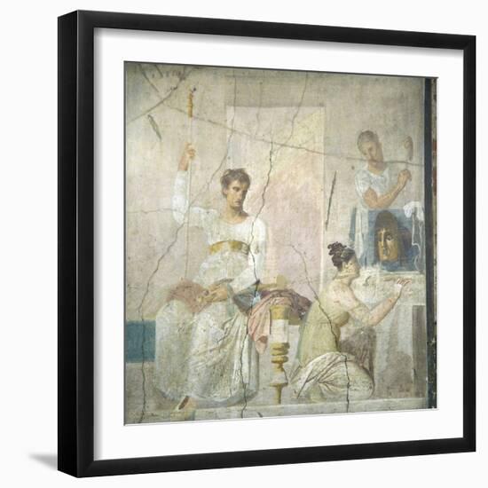 Naples, Naples Museum, from Herculaneum, Insula Orientalis, II, Palaestra, The Actor king-Samuel Magal-Framed Photographic Print