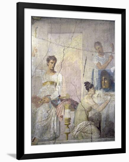 Naples, Naples Museum, from Herculaneum, Insula Orientalis, II, Palaestra, The Actor king-Samuel Magal-Framed Photographic Print