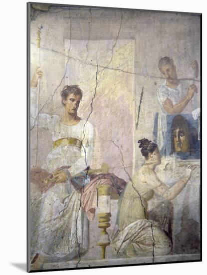 Naples, Naples Museum, from Herculaneum, Insula Orientalis, II, Palaestra, The Actor king-Samuel Magal-Mounted Photographic Print
