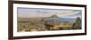 Naples, Panoramic View with Piazza Del Plebiscito in Foreground-null-Framed Premium Giclee Print