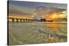 Naples Pier 2-Dennis Goodman-Stretched Canvas