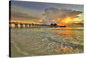 Naples Pier 2-Dennis Goodman-Stretched Canvas